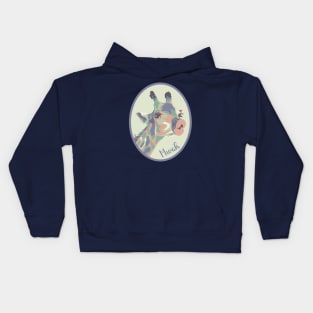 Giraffe Kiss Kids Hoodie